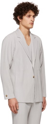 Homme Plissé Issey Miyake Grey Basics Blazer