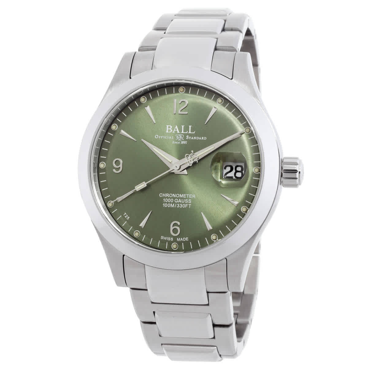 Ball Engineer III Ohio Automatic Chronometer Green Dial Watch NM9026C-S5CJ-GR