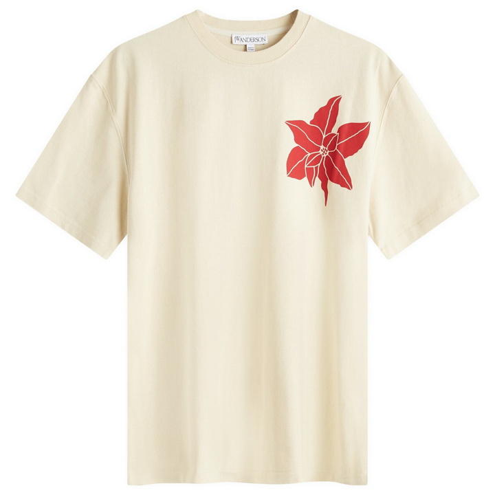 Photo: JW Anderson Men's Flower Print T-Shirt in Cream
