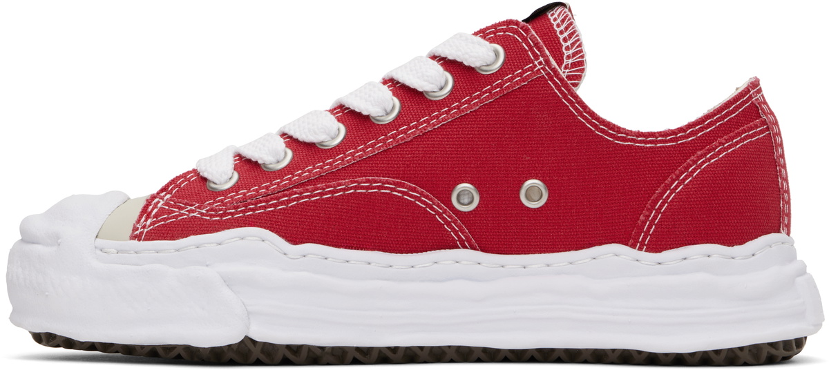 Maison MIHARA YASUHIRO Red Hank OG Sole Canvas Low-Top Sneakers