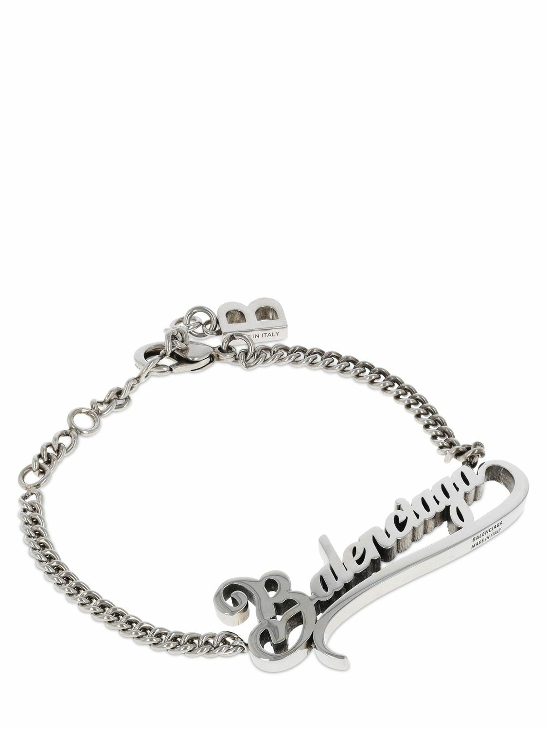 BALENCIAGA Typo Valentine Brass Bracelet Balenciaga