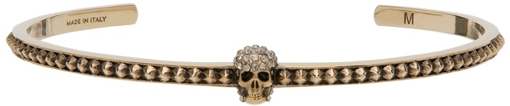 Photo: Alexander McQueen Gold Skull Cuff Bracelet