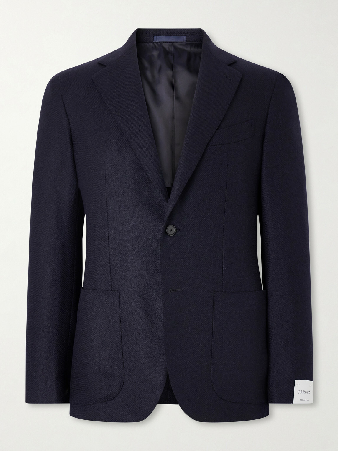 Caruso - Aida Wool and Cashmere-Blend Twill Blazer - Blue