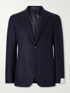 Caruso - Aida Wool and Cashmere-Blend Twill Blazer - Blue
