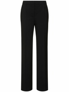 ALBERTA FERRETTI Stretch Wool Straight Pants