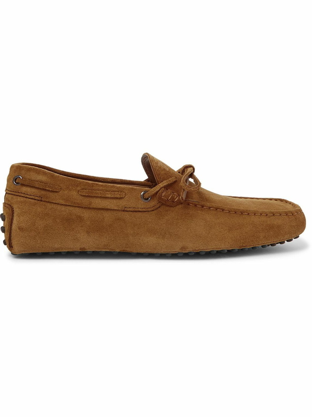 Photo: Tod's - Gommino Suede Driving Shoes - Brown