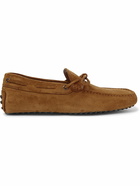 Tod's - Gommino Suede Driving Shoes - Brown