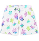 Vilebrequin - Moorea Mid-Length Printed Swim Shorts - White