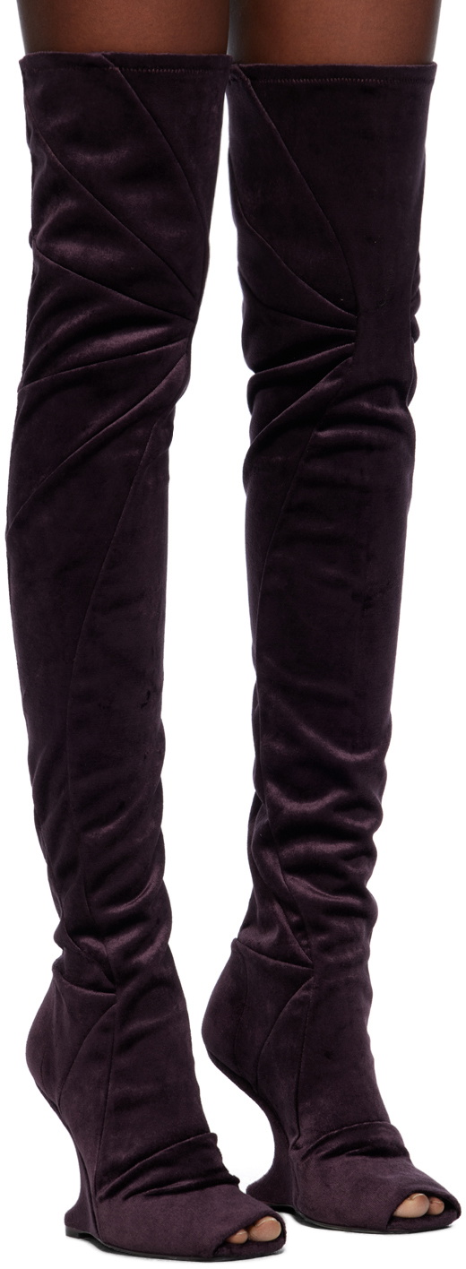Rick Owens Lilies Purple Cantilever 11 Boots