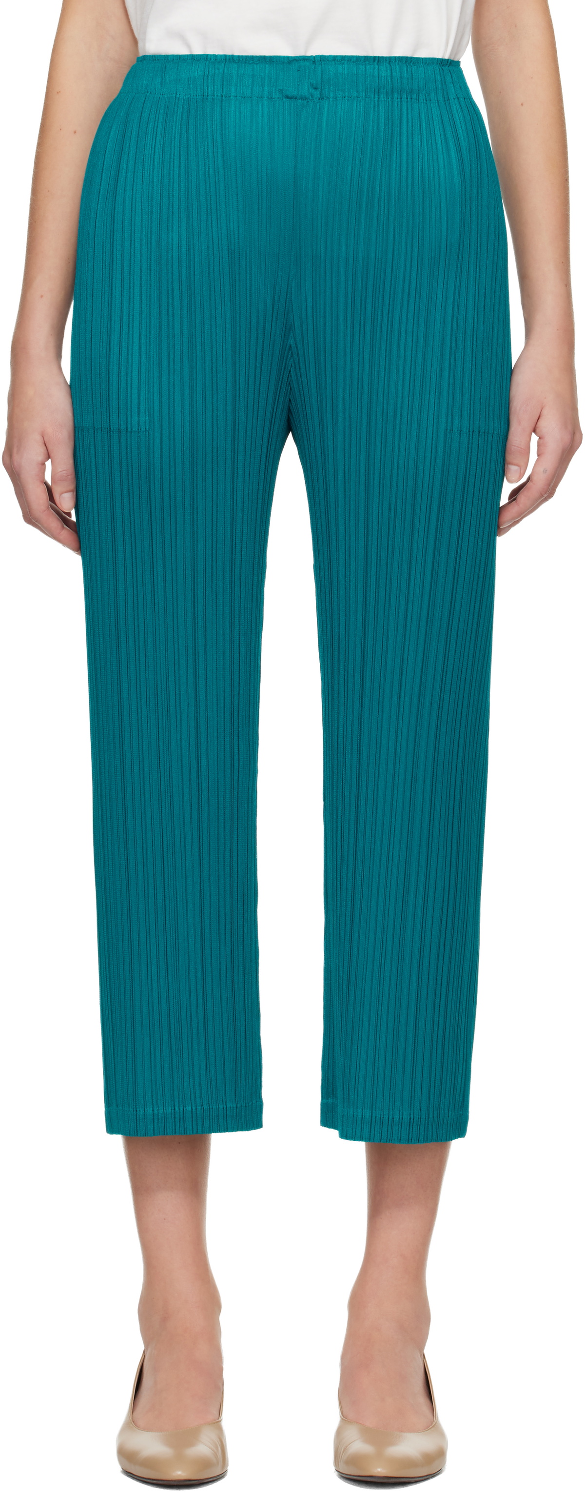 PLEATS PLEASE ISSEY MIYAKE Multicolor Turnip & Spinach Pants