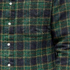 Gitman Vintage Men's Button Down Tweed Check Shirt in Green