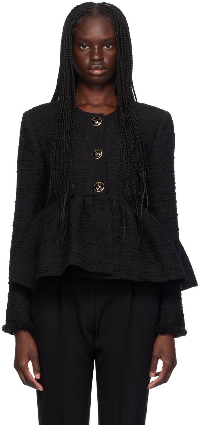Erdem Black Peplum Jacket