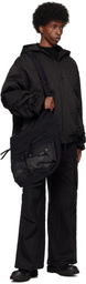 Professor.E Black Hooded Mega Bomber Jacket