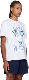 Casablanca White 'Par Avion' T-Shirt