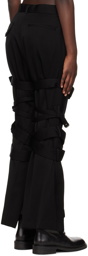 Noir Kei Ninomiya Black Strap Trousers