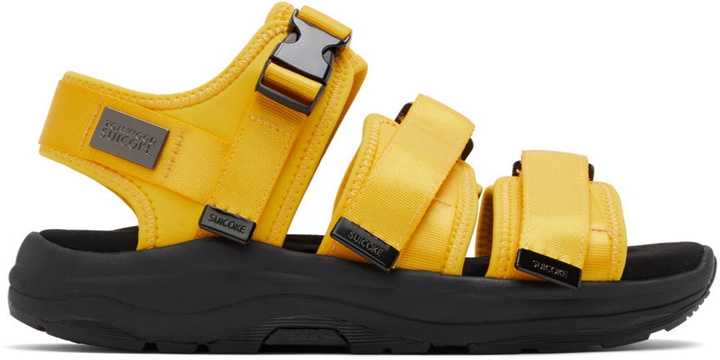 Photo: Tom Wood Yellow & Black Suicoke Edition Vega Sandals