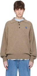 ADER error Beige Sig; TRS Tag Knit 02 Polo