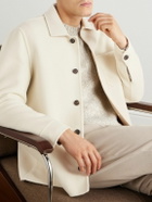 Eleventy - Slim-Fit Wool, Cashmere and Silk-Blend Overshirt - Neutrals