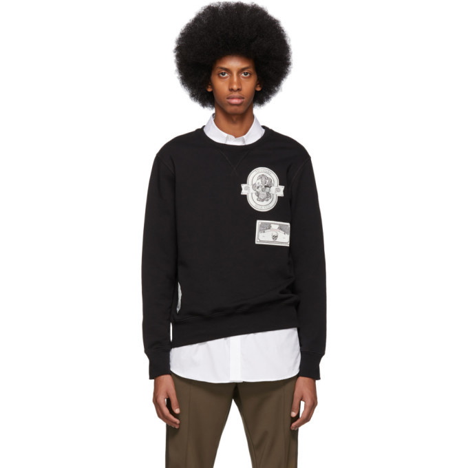 Photo: Alexander McQueen Black Skull Patch Sweatshirt