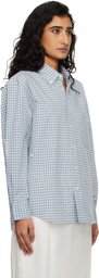 Dunst Blue Oversized BD Checked Shirt