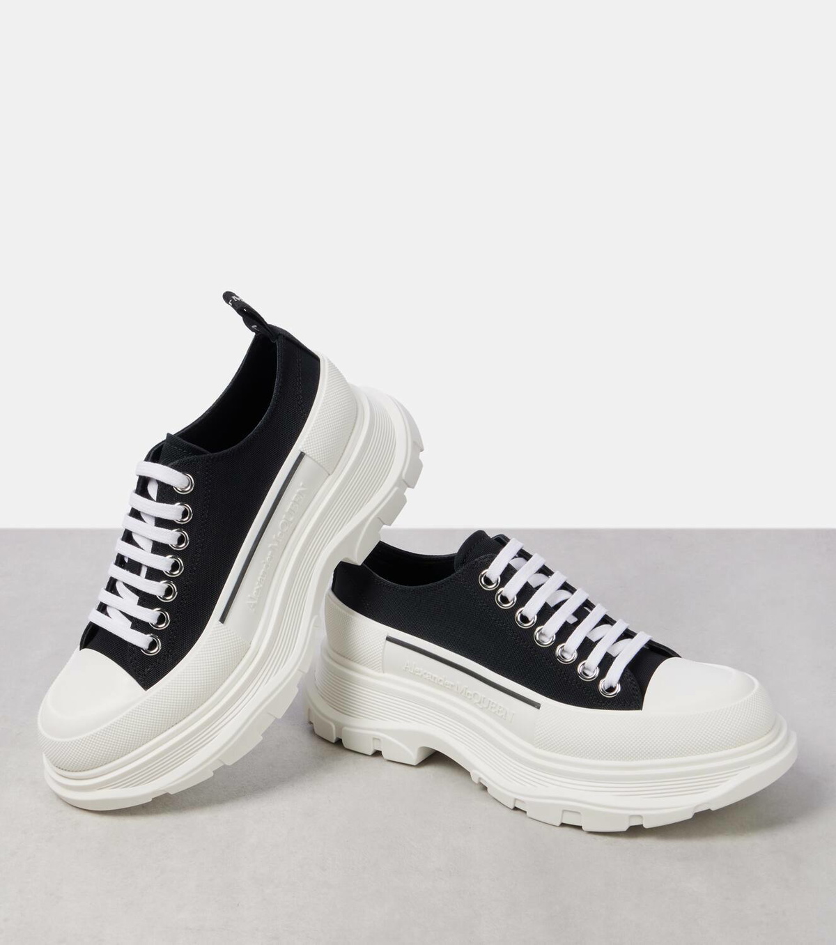 McQueen Tread Slick canvas platform sneakers Alexander McQueen
