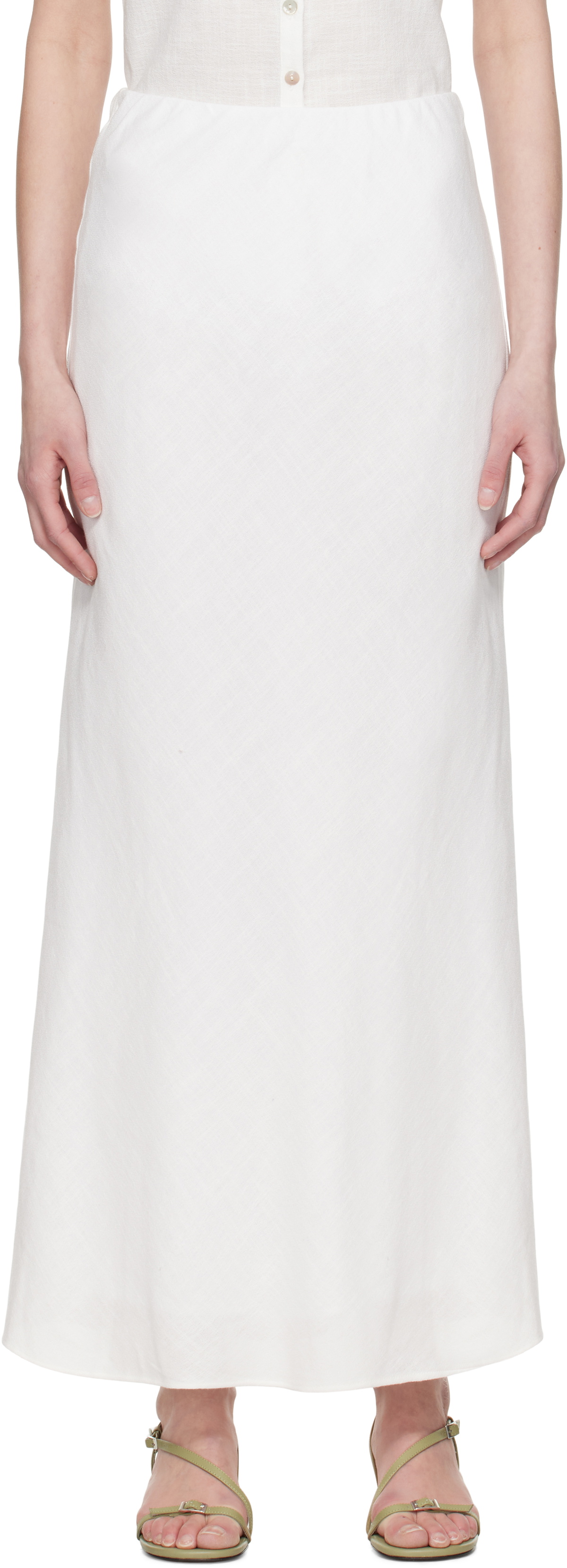 BEC + BRIDGE White Everly Maxi Skirt