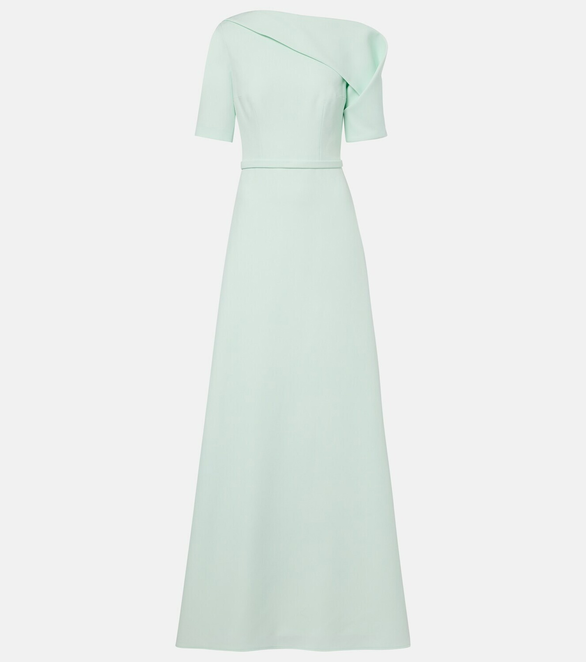 Safiyaa Stephanie draped crêpe gown