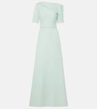 Safiyaa Stephanie draped crêpe gown