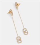 Valentino VLogo Signature crystal-embellished drop earrings