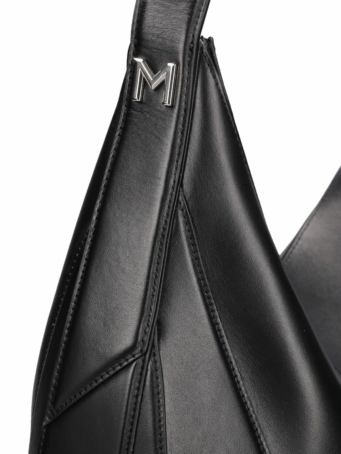MUGLER - Large Spiral Curve Leather Shoulder Bag