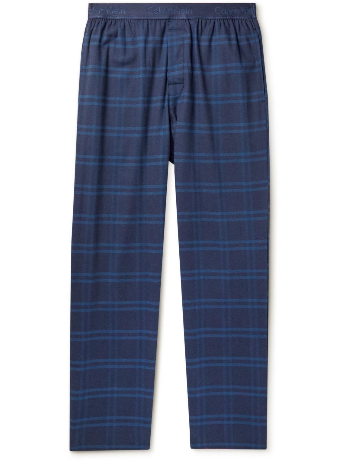 Calvin Klein Underwear - Checked Cotton-Blend Flannel Pyjama Trousers ...