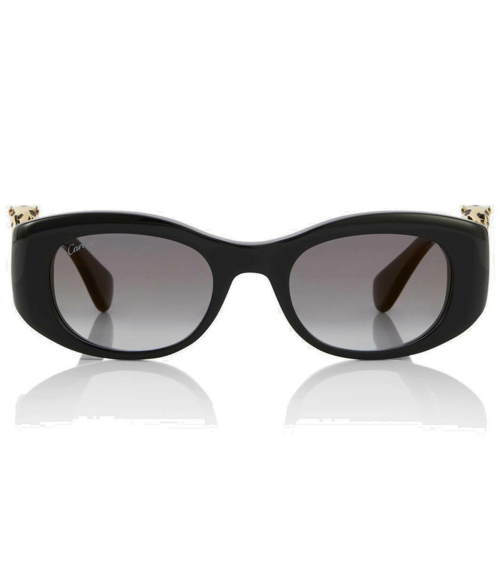 Photo: Cartier Eyewear Collection Panthère de Cartier square sunglasses