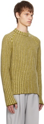 Marni Khaki Degrade Stripes Sweater