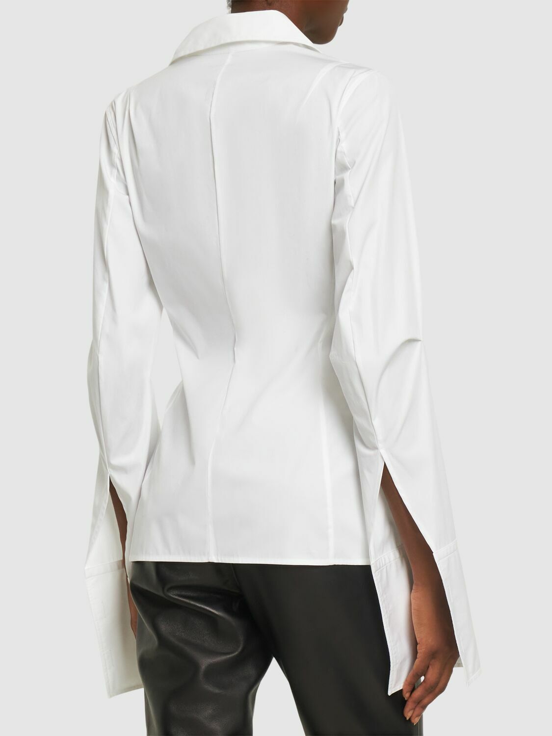 ANN DEMEULEMEESTER - Linsey Open Front Poplin Shirt Ann Demeulemeester