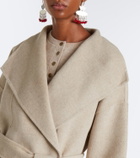Isabel Marant Ceaton wool and cashmere wrap coat