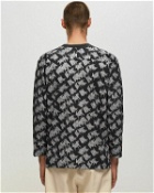Erl Unisex Printed Longsleeve Tshirt Knit Black|Grey - Mens - Sweatshirts