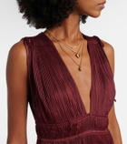 Ulla Johnson Tasneem satin plissé gown