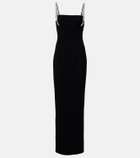 Rachel Gilbert Franca embellished crêpe corset gown
