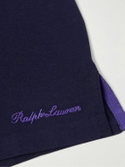 Ralph Lauren Purple label - Logo-Embroidered Cotton-Lisle T-Shirt - Blue