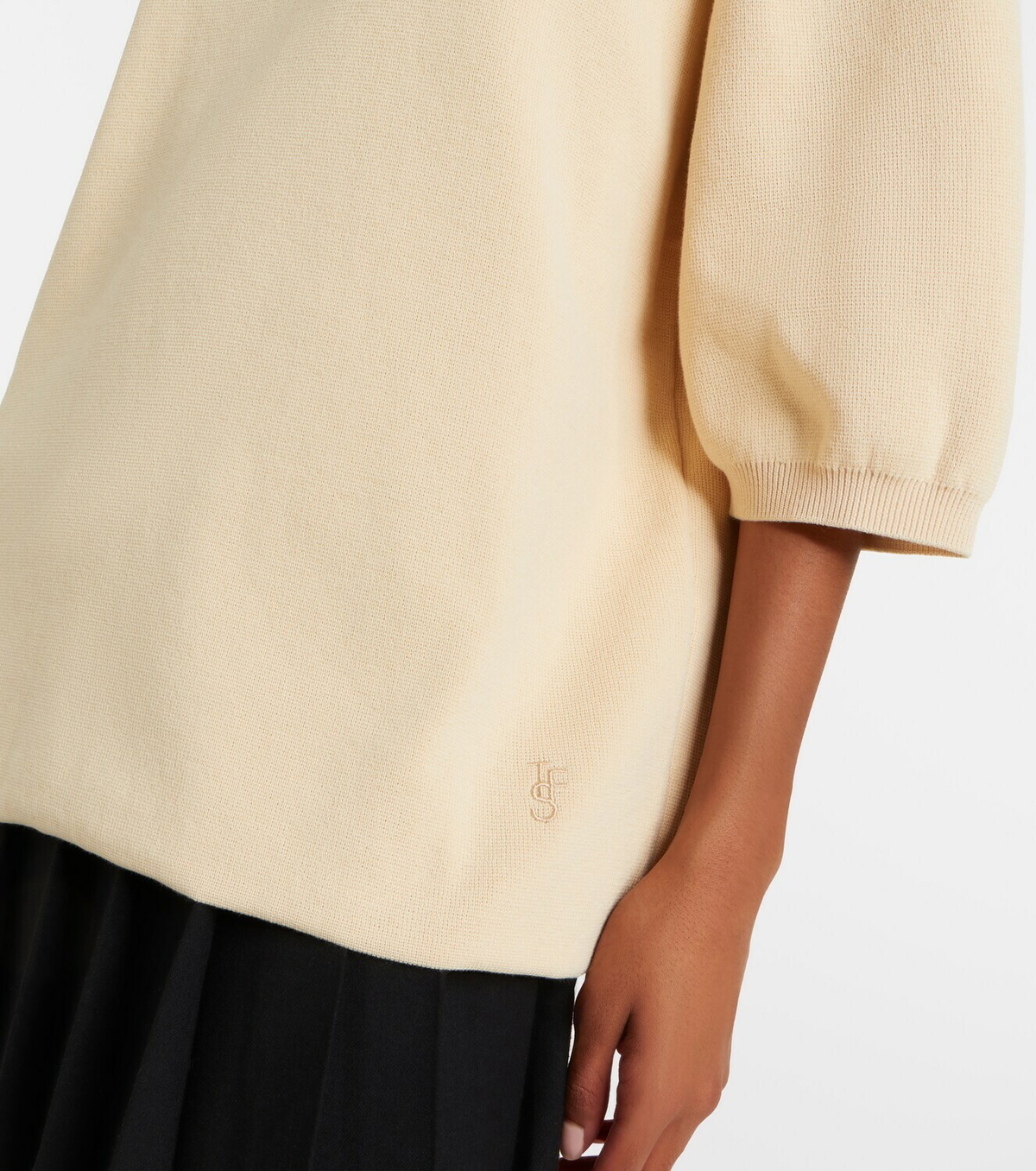 The Frankie Shop Nola cotton polo sweater