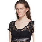 Dolce and Gabbana Black Lace Band T-Shirt