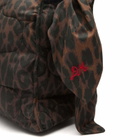 Damson Madder Women's Dark Leopard Quilted Tote Bag in Multi 