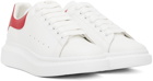 Alexander McQueen White & Red Oversized Sneakers