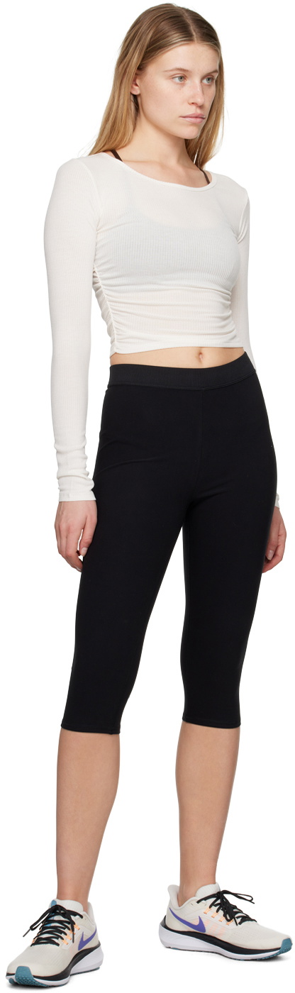 Alo Black Alosoft Iconic 90's Capri Leggings Aloye