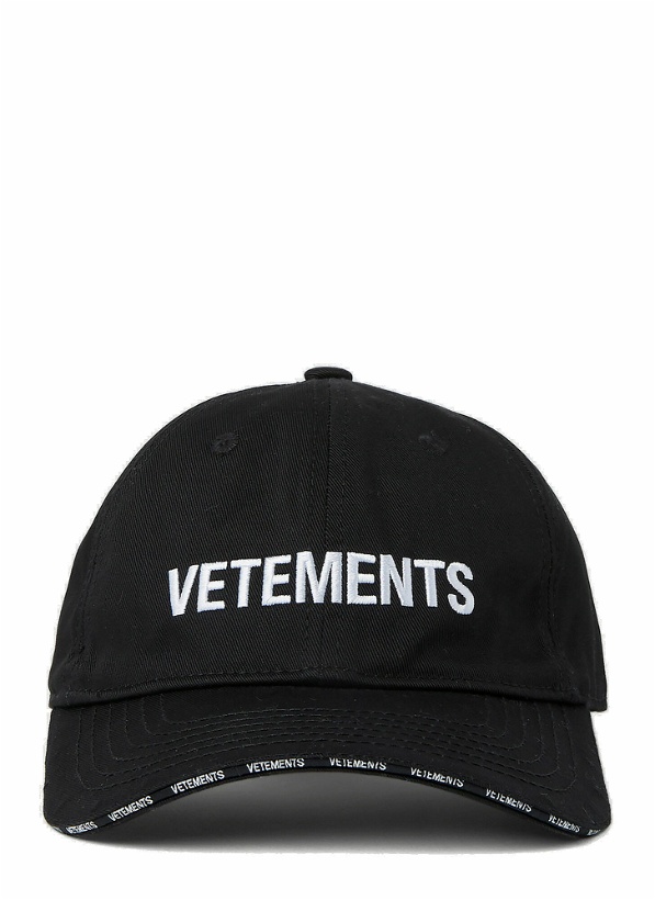 Photo: VETEMENTS - Iconic Logo Baseball Cap in Black