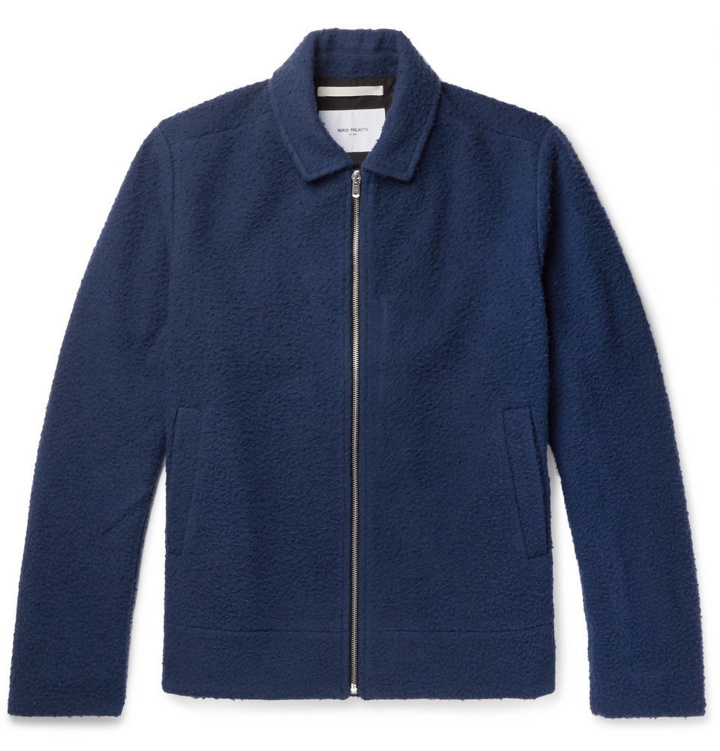 Photo: Norse Projects - Elliot Boiled Wool-Blend Jacket - Navy