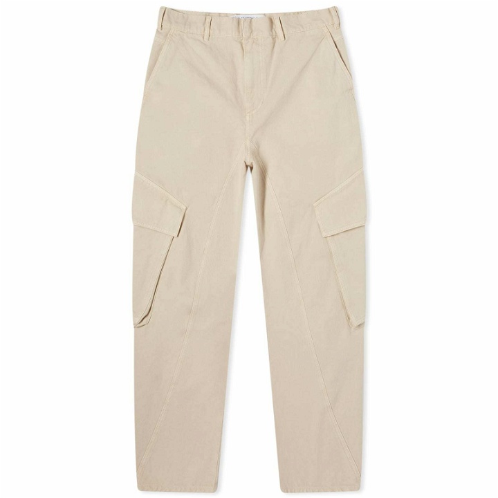 Photo: JW Anderson Women's Twisted Cargo Trousers in Chalk