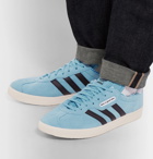adidas Consortium - Have a Good Time Gazelle Suede and Leather Sneakers - Men - Light blue