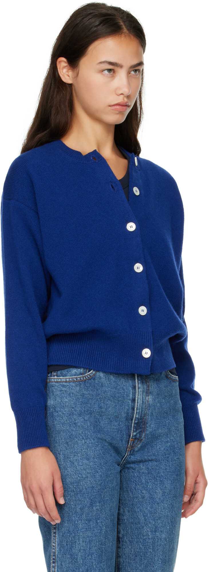&Daughter Blue Ada Crewneck Cardigan