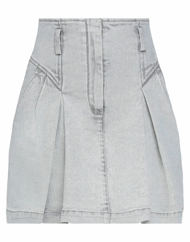 Photo: Alberta Ferretti Womens Denim skirt in Grey